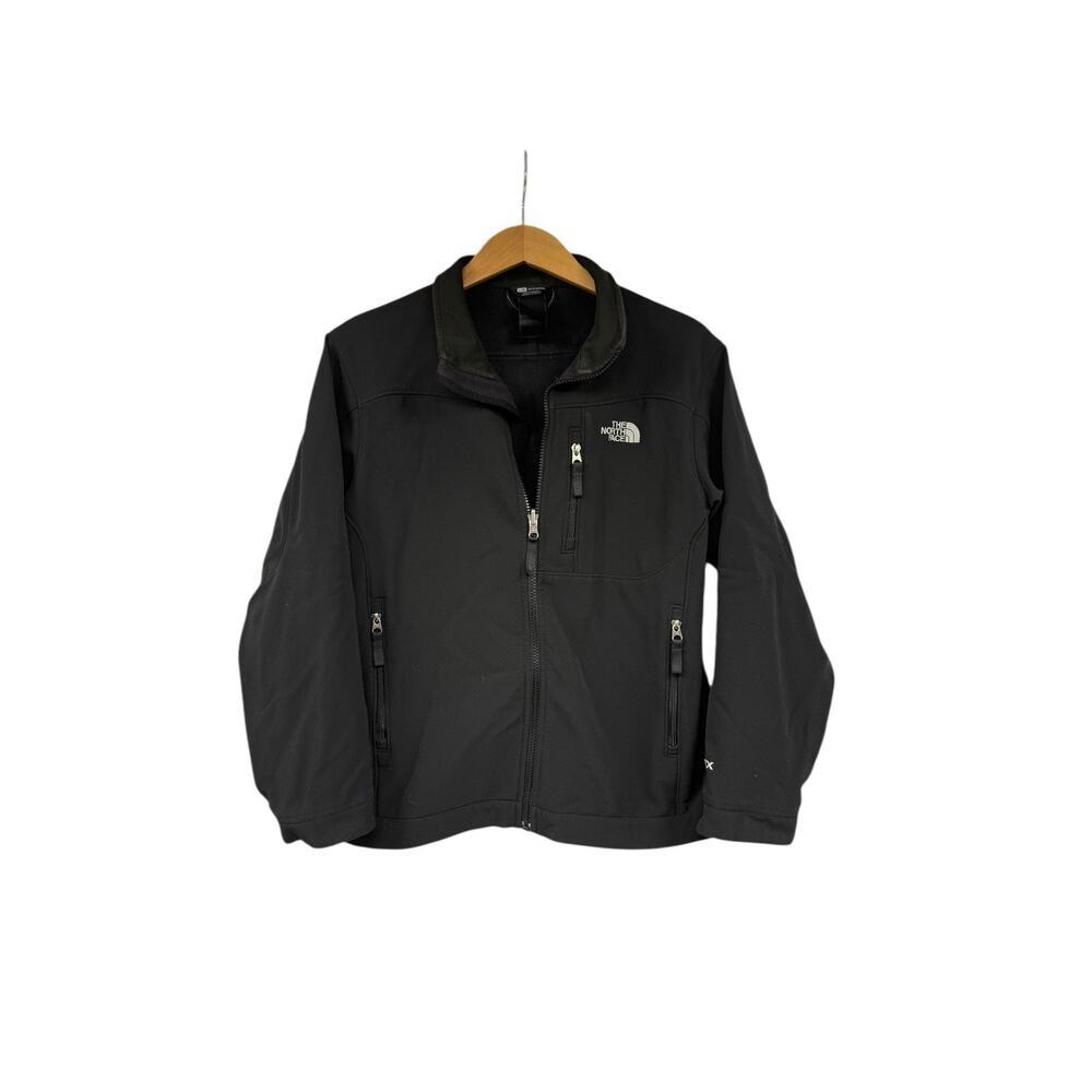 The North Face Boy’s Size Large Full Zip Black Bionic Apex Fleece Lined Jacket